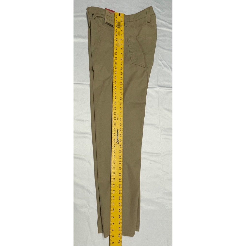 LEVIS 502 JEANS MENS 38 X 32 TAN 502 TAPER STRETCH 99% COTTON - Picture 3 of 14